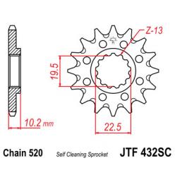 Звездочка передняя JT Sprockets (шаг 520 ) JT JTF432